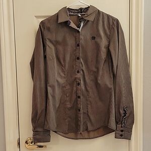 Cinch button down western long sleeve shirt